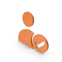 Verified User Orange Icon PNG & PSD Images