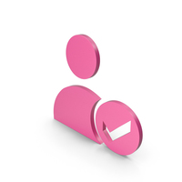 Verified User Pink Icon PNG & PSD Images