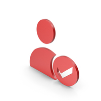 Verified User Red Icon PNG & PSD Images