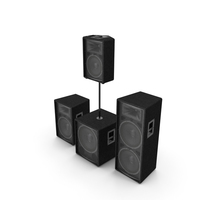 扬声器系统通用PNG和PSD图像