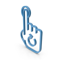 Rotate Finger Blue Icon PNG & PSD Images