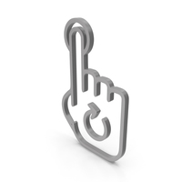 Rotate Finger Grey Icon PNG & PSD Images