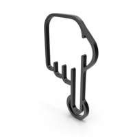One Finger Black Icon PNG & PSD Images