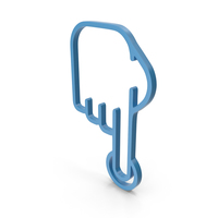 One Finger Blue Icon PNG & PSD Images