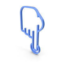One Finger Blue Icon PNG & PSD Images