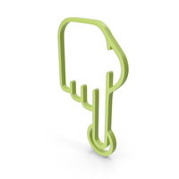 One Finger Green Icon PNG & PSD Images