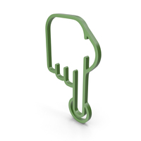 One Finger Green Icon PNG & PSD Images