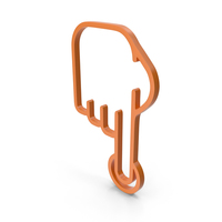 One Finger Orange Icon PNG & PSD Images