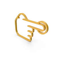 One Finger Yellow Icon PNG & PSD Images