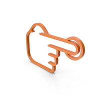 One Finger Orange Icon PNG & PSD Images
