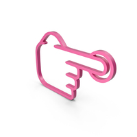 One Finger Pink Icon PNG & PSD Images