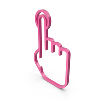One Finger Pink Icon PNG & PSD Images