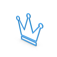 Symbol Crown Blue PNG & PSD Images