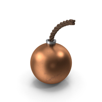 Round Bomb Copper PNG & PSD Images