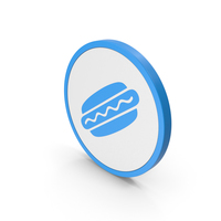 Icon Hot Dog Blue PNG & PSD Images
