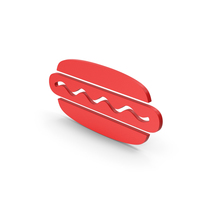 Symbol Hot Dog Red PNG & PSD Images