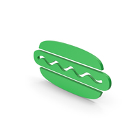 Symbol Hot Dog Green PNG & PSD Images