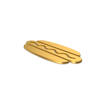 Gold Symbol Hot Dog PNG & PSD Images