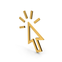Symbol Click Gold PNG & PSD Images