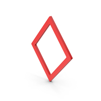 Symbol Rhombus Red PNG & PSD Images