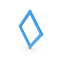 Symbol Rhombus Blue PNG & PSD Images