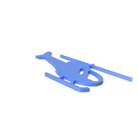 Helicopter Blue Icon PNG & PSD Images
