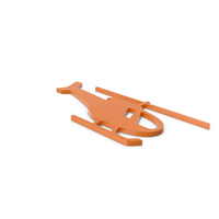 Helicopter Orange Icon PNG & PSD Images