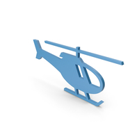 Helicopter Blue Icon PNG & PSD Images