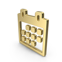 Logo Clock Calendar Gold PNG & PSD Images