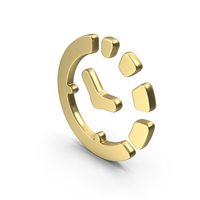 Gold Logo Clock Time Running PNG & PSD Images