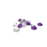 Pile Of Diamonds White Purple PNG & PSD Images