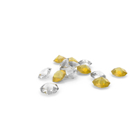 Pile Of Diamonds White Yellow PNG & PSD Images