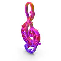 Clef Music Design Piano Colored PNG & PSD Images