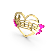 Clef Music Note Heart Color PNG & PSD Images