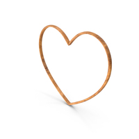 Heart Love Frame  Wood PNG & PSD Images