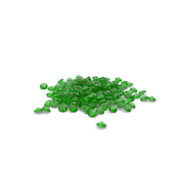 Diamonds Pile Green PNG & PSD Images