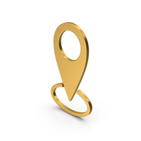 Symbol Pinpoint Gold PNG & PSD Images