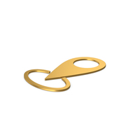 Gold Symbol Pinpoint PNG & PSD Images