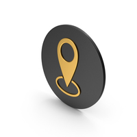 Pinpoint Gold Icon PNG & PSD Images