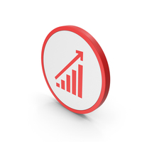 Icon Graph Chart Red PNG & PSD Images