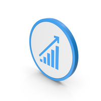 Icon Graph Chart Blue PNG & PSD Images