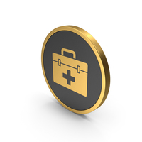 Gold Icon Medical Kit PNG & PSD Images