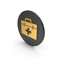 Medical Kit Gold Icon PNG & PSD Images