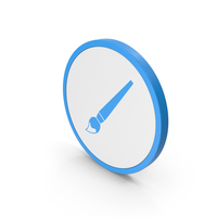Icon Brush Blue PNG & PSD Images