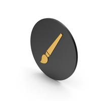 Brush Gold Icon PNG & PSD Images