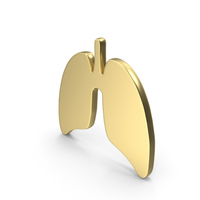 Logo Lungs Gold PNG & PSD Images