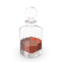Square Crystal Whisky Decanter PNG & PSD Images