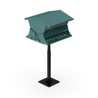 Squirrel Resistant Bird Feeder Pole with Seeds PNG & PSD Images