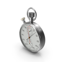 Stainless Steel Analogue Pocket Stopwatch PNG & PSD Images