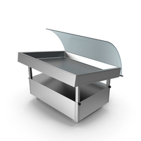 Stainless Steel Fish Display Counter PNG & PSD Images